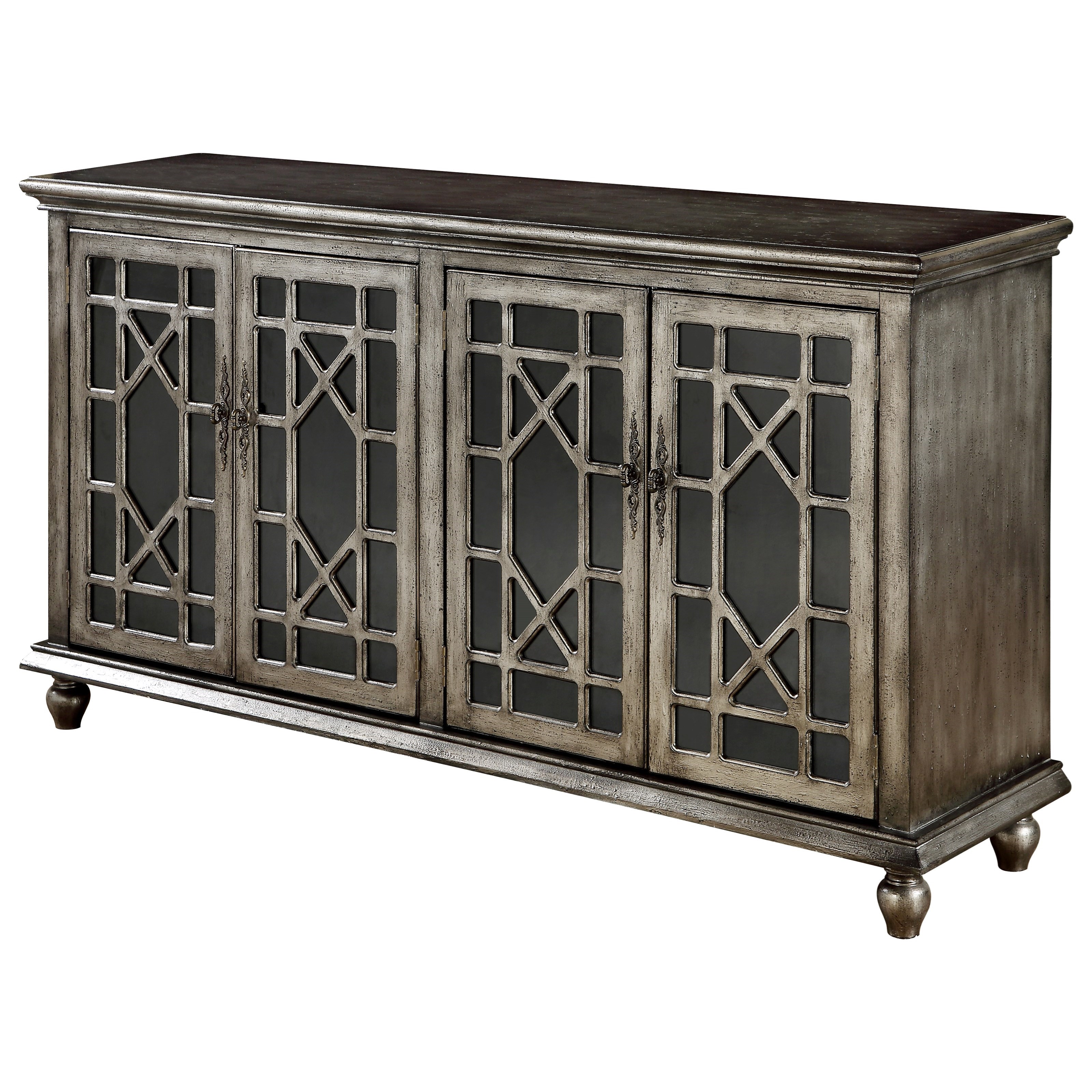 4 door online media credenza